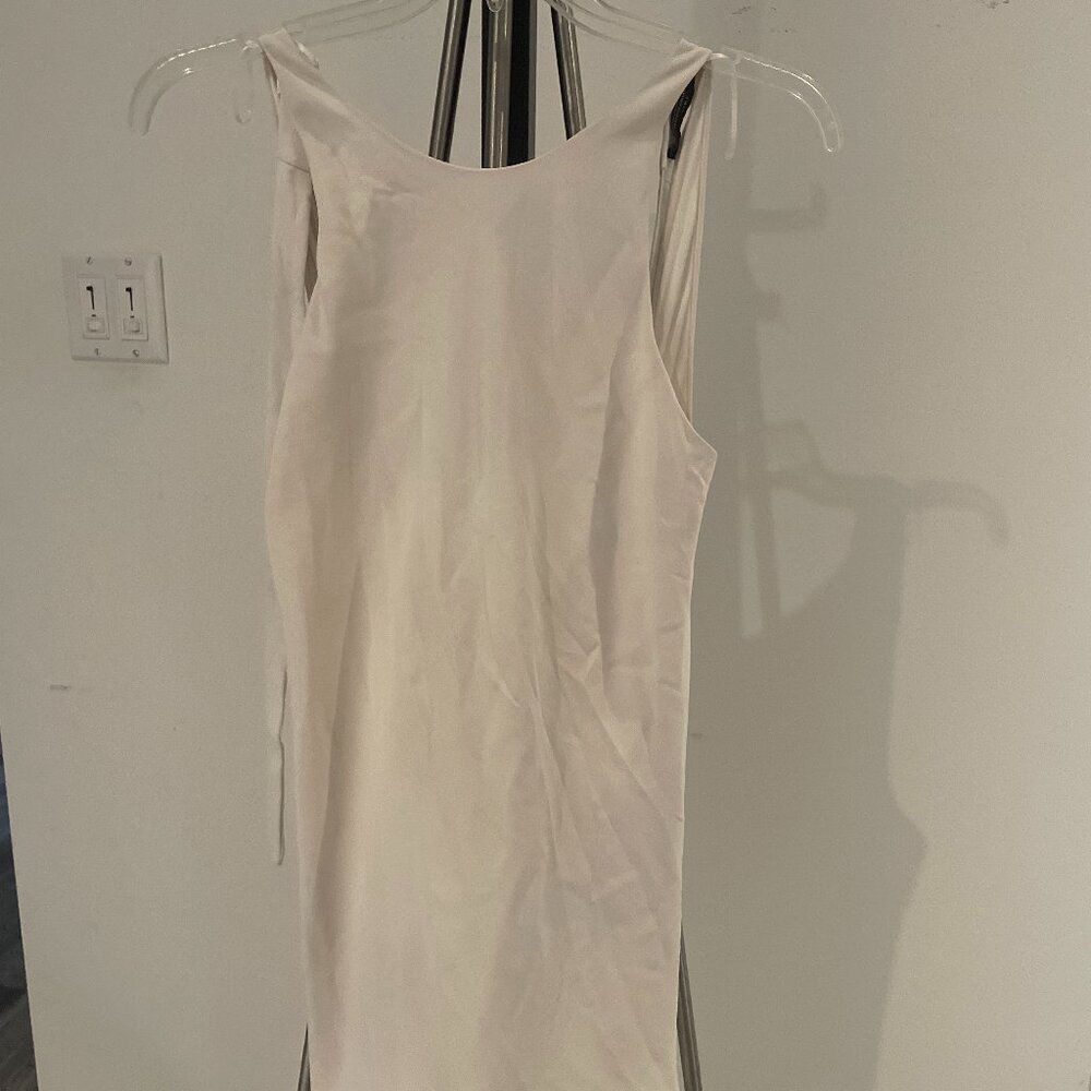 ZARA White smooth dress Size S